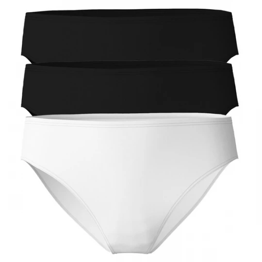 Foto van product CALIDA Slip 'Essential' zwart / wit