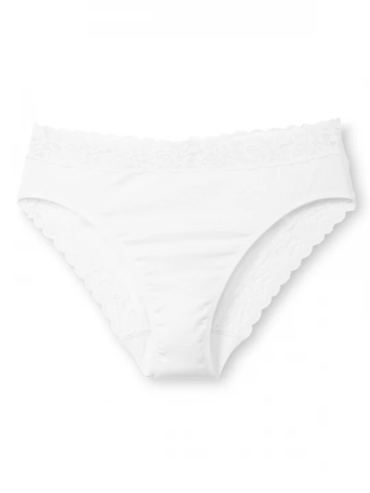 Foto van product CALIDA Slip 'Natural Comfort Lace' wit