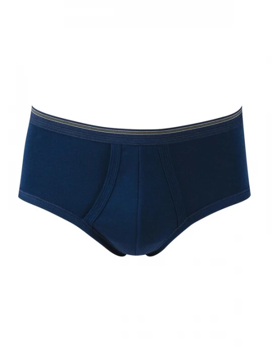 Foto van product CALIDA Slip 'Twisted Cotton' zwart gemêleerd
