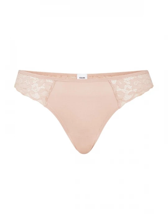 Foto van product CALIDA String 'Natural Comfort Lace' pastelroze