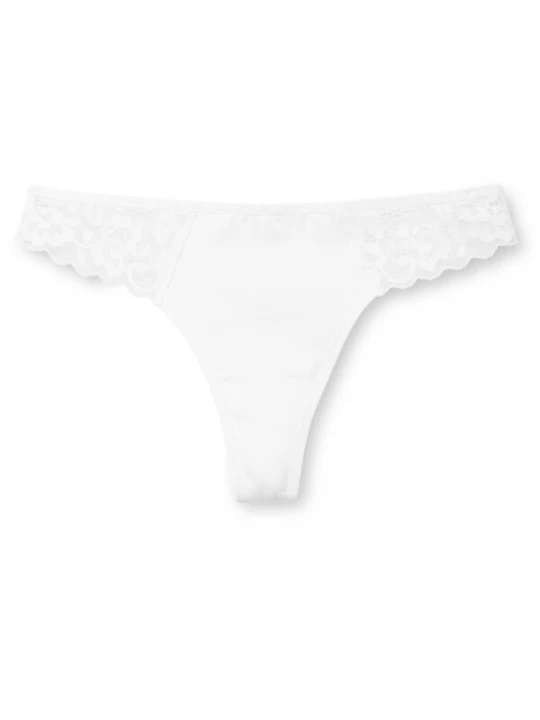 Foto van product CALIDA String 'Natural Comfort Lace' wit