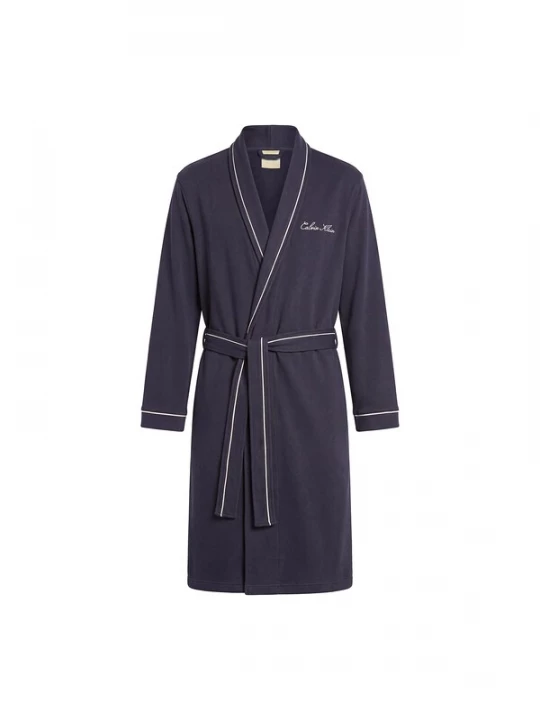 Foto van product Calvin Klein Badjas lang navy / wit
