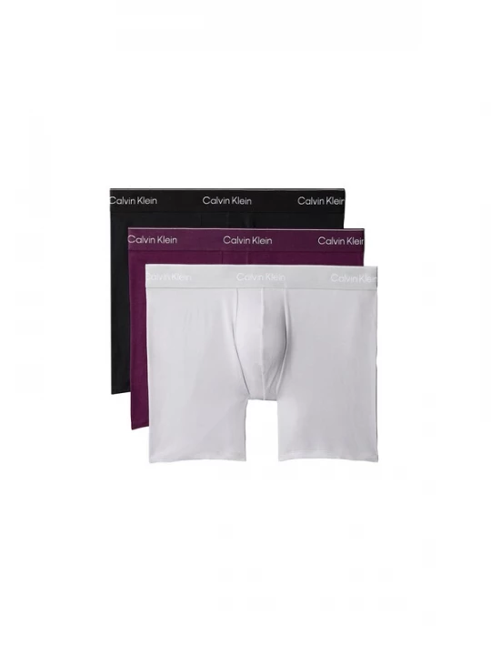 Foto van product Calvin Klein Boxershorts donkerlila / zwart / wit