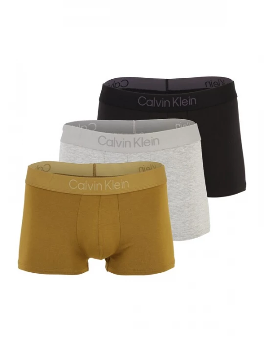Foto van product Calvin Klein Boxershorts grijs gemêleerd / olijfgroen / zwart