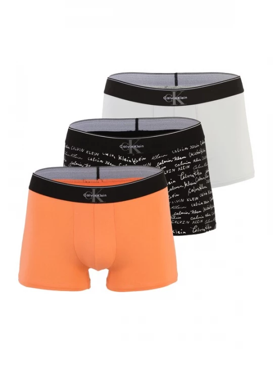 Foto van product Calvin Klein Boxershorts lichtgrijs / oranje / zwart / wit