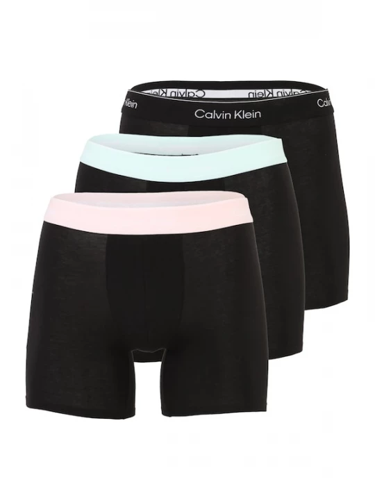 Foto van product Calvin Klein Boxershorts pastelblauw / pastelroze / zwart / wit