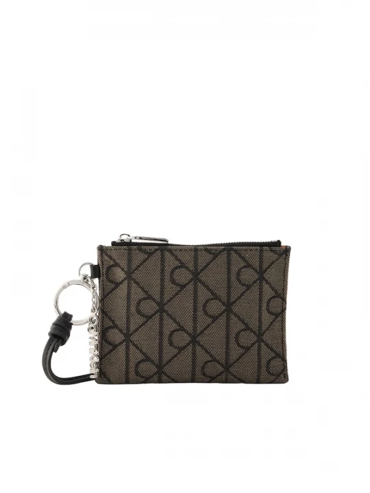 Foto van product Calvin Klein Etui 'Logo Hardware Emblem' aardetinten / zwart
