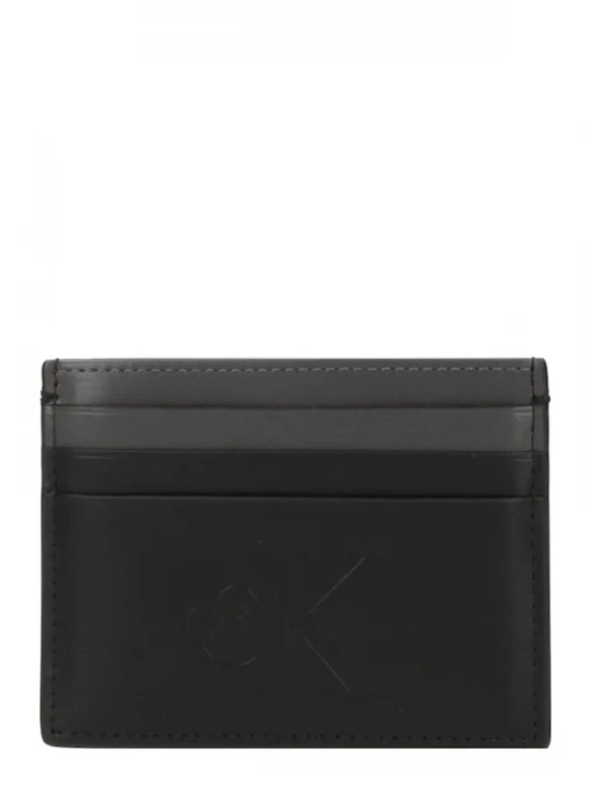 Foto van product Calvin Klein Etui 'Smooth Monologo Card' donkergrijs / zwart