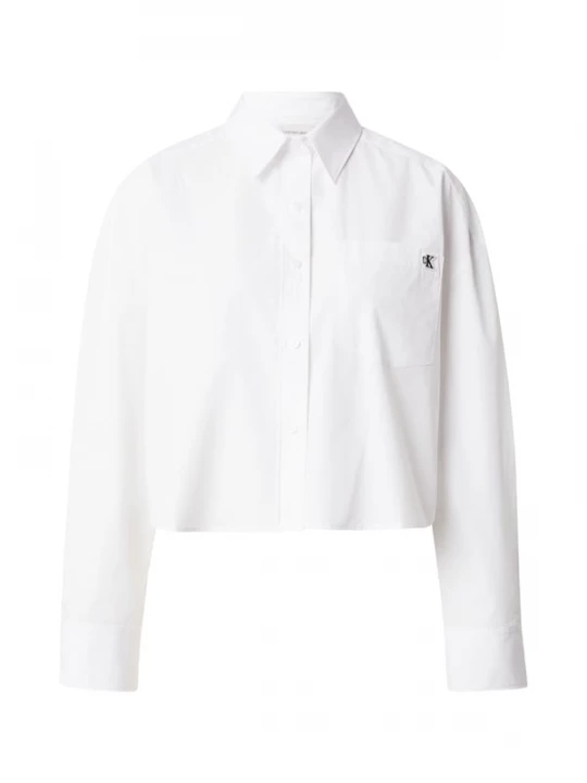 Foto van product Calvin Klein Jeans Blouse 'Monogram Cropped' wit