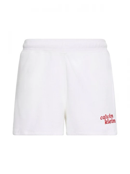Foto van product Calvin Klein Jeans Broek 'Towel Terry Dolphin' rood / wit