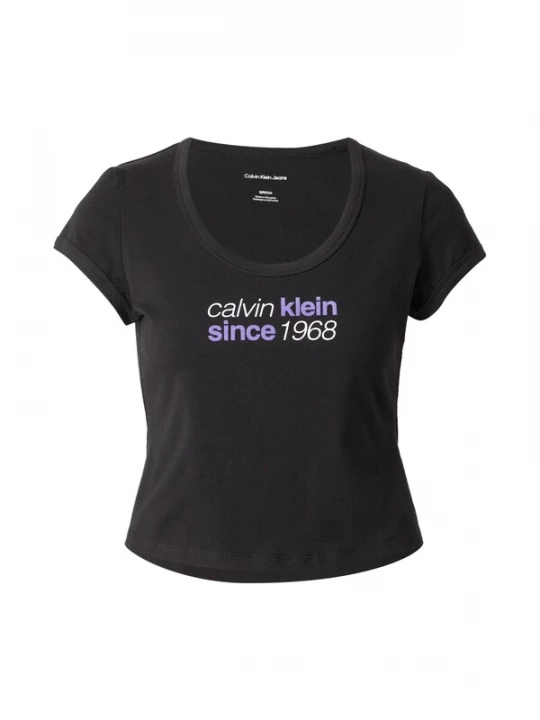 Foto van product Calvin Klein Jeans Shirt '1968' lavendel / zwart / wit
