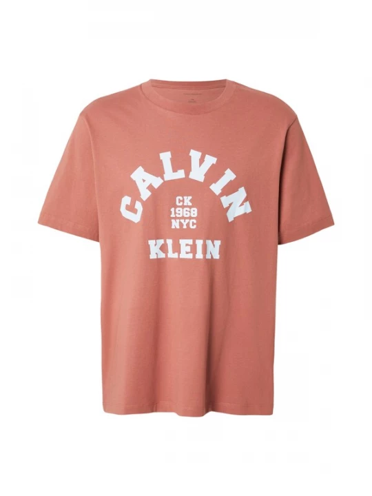 Foto van product Calvin Klein Jeans Shirt '20S COLLEGE' pastelblauw / zalm roze