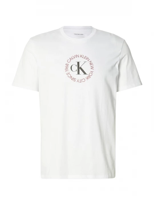 Foto van product Calvin Klein Jeans Shirt antraciet / cranberry / wit