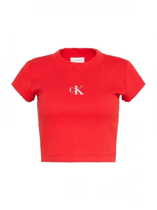 Foto van product Calvin Klein Jeans Shirt aubergine / rood / wit
