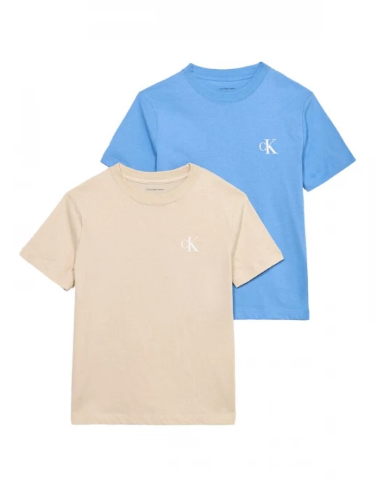 Foto van product Calvin Klein Jeans Shirt beige / azuur / wit