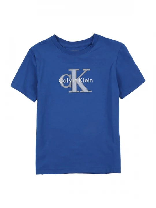 Foto van product Calvin Klein Jeans Shirt blauw / duifblauw / wit