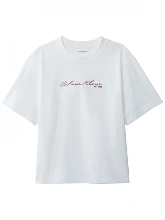 Foto van product Calvin Klein Jeans Shirt bourgogne / wit
