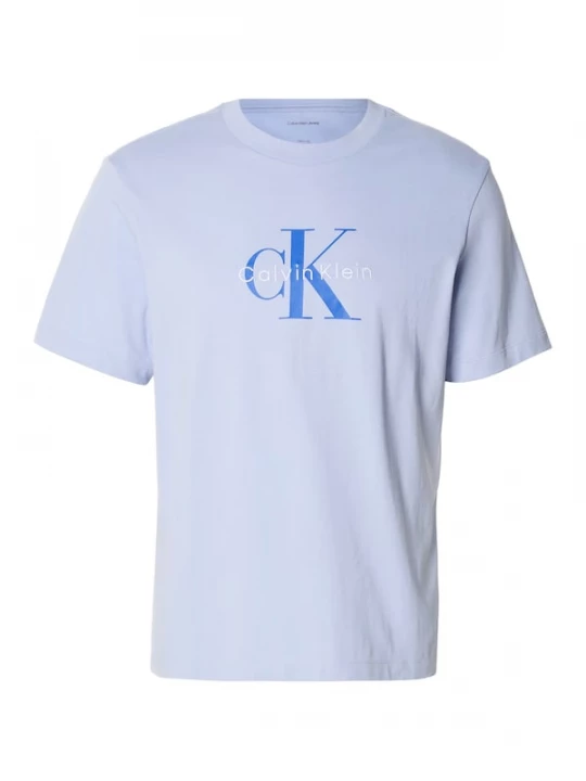Foto van product Calvin Klein Jeans Shirt 'CK Monogram Logo' blauw / lichtlila / wit