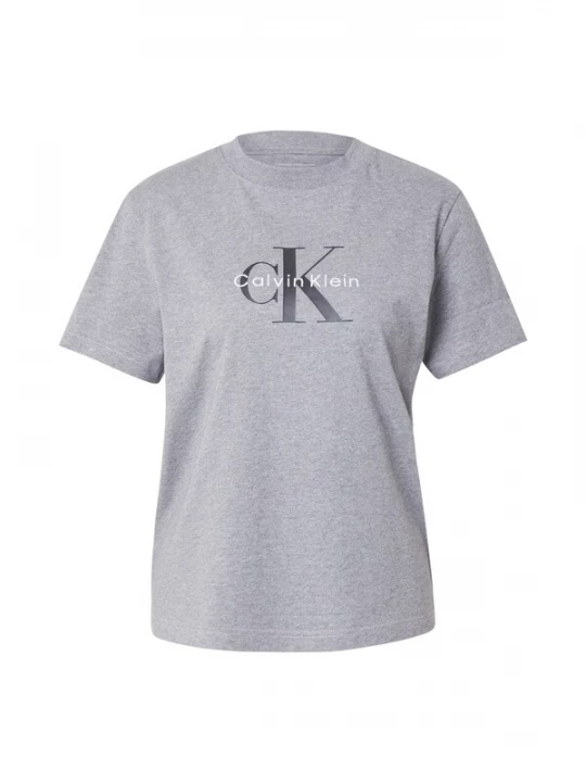 Foto van product Calvin Klein Jeans Shirt 'Classic Logo' grijs gemêleerd / zwart / wit