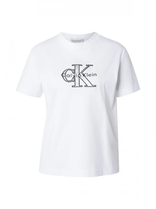 Foto van product Calvin Klein Jeans Shirt 'CLASSIC' zwart / zilver / wit