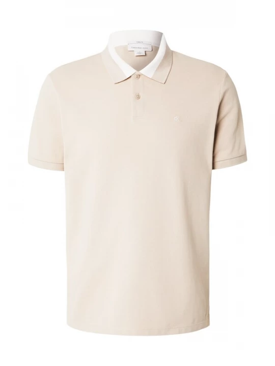 Foto van product Calvin Klein Jeans Shirt 'Colour-blocked Collar' beige