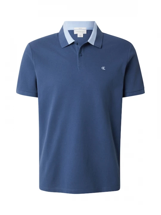 Foto van product Calvin Klein Jeans Shirt 'Colour-blocked Collar' blauw / pastelblauw