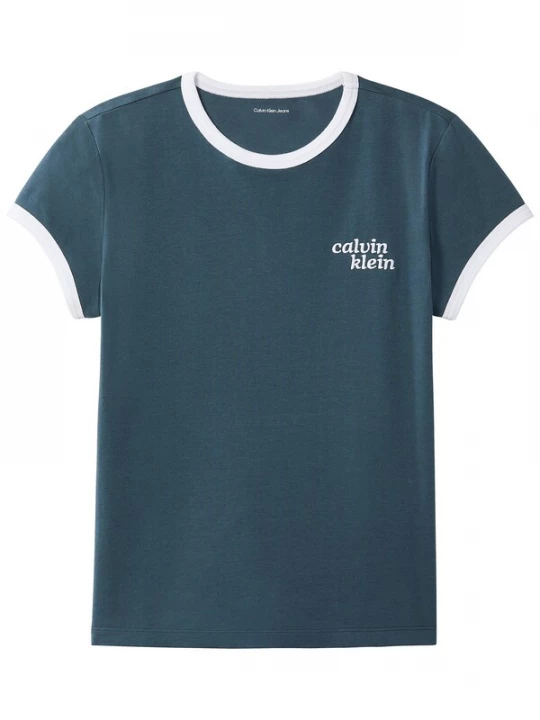 Foto van product Calvin Klein Jeans Shirt donkerblauw / wit