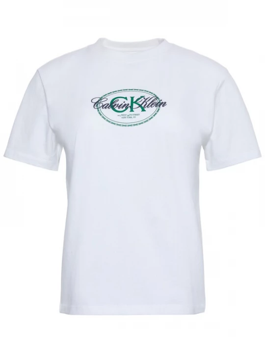 Foto van product Calvin Klein Jeans Shirt donkergroen / zwart / wit