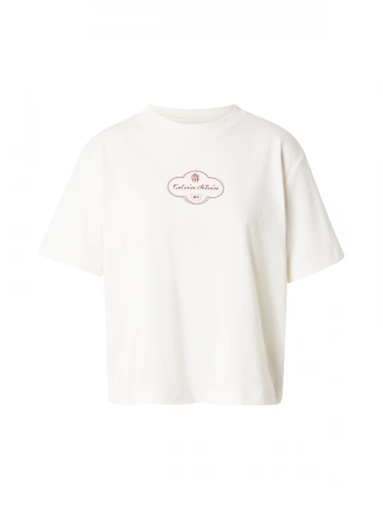 Foto van product Calvin Klein Jeans Shirt donkerrood / wit