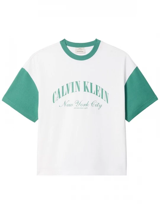Foto van product Calvin Klein Jeans Shirt groen / wit