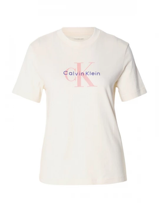 Foto van product Calvin Klein Jeans Shirt 'Hero Classic' violetblauw / pitaja roze / wit