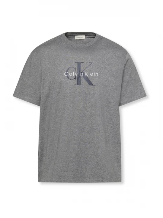 Foto van product Calvin Klein Jeans Shirt 'Hero' grijs gemêleerd / zwart / wit