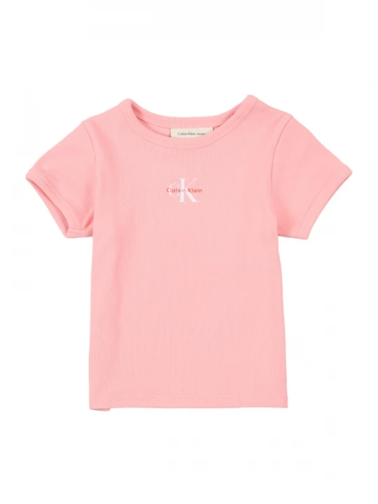 Foto van product Calvin Klein Jeans Shirt kreeft / rosa / wit