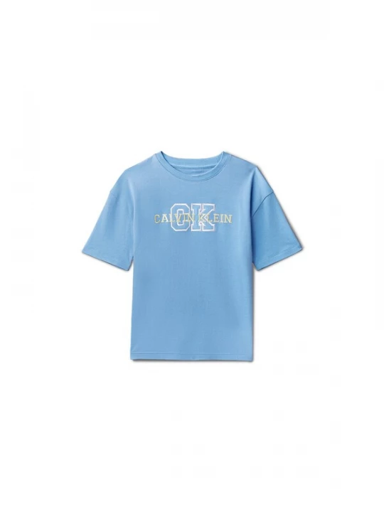 Foto van product Calvin Klein Jeans Shirt lichtblauw / pasteelgeel / wit