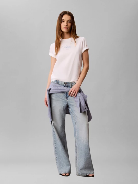 Foto van product Calvin Klein Jeans Shirt lichtblauw / wit