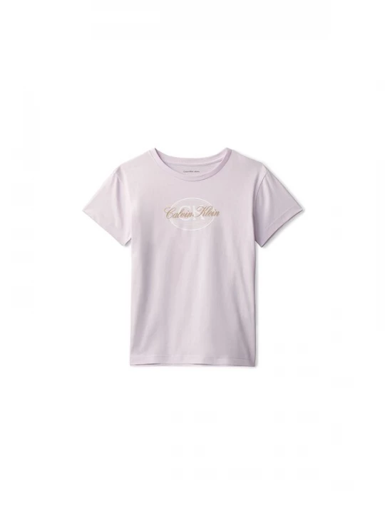 Foto van product Calvin Klein Jeans Shirt lichtbruin / sering / lichtlila / wit