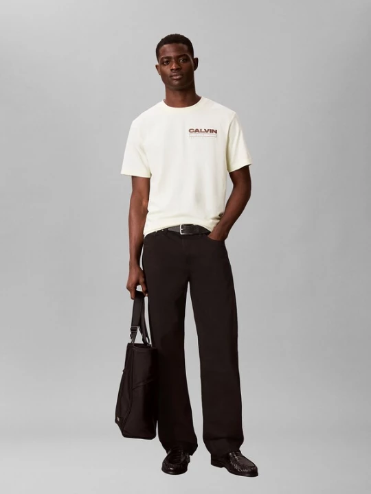 Foto van product Calvin Klein Jeans Shirt lichtgeel / knalrood
