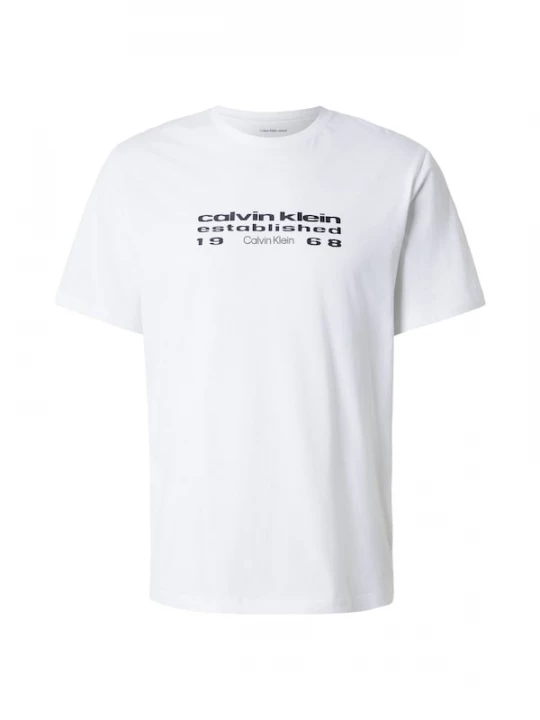 Foto van product Calvin Klein Jeans Shirt 'Logo Graphic' pastelgroen / zwart / wit