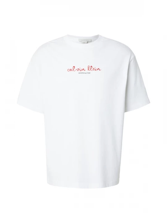Foto van product Calvin Klein Jeans Shirt 'Logo Graphic' rood / zwart / wit