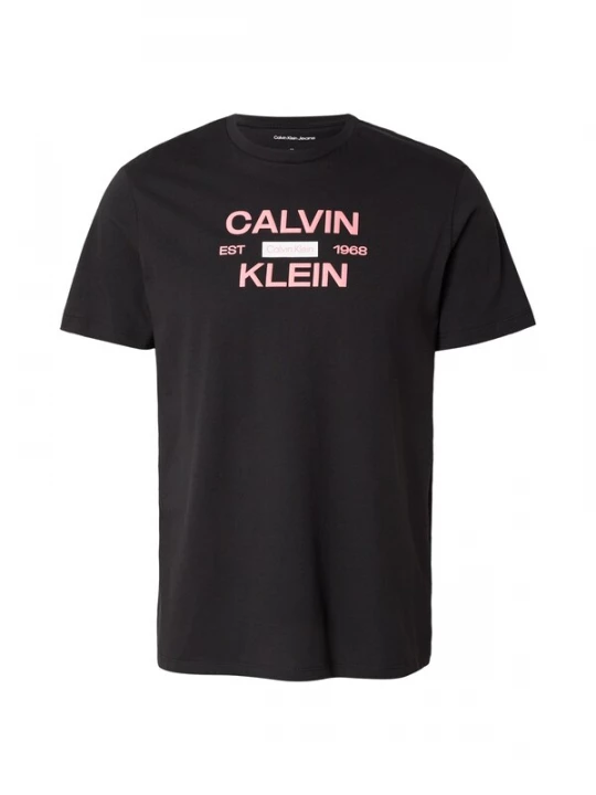 Foto van product Calvin Klein Jeans Shirt 'Logo Graphic' rosa / zwart / wit