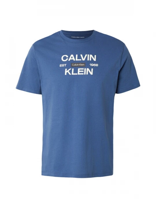 Foto van product Calvin Klein Jeans Shirt 'Logo Graphic' royal blue / koningsblauw / zwart / wit