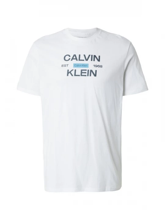 Foto van product Calvin Klein Jeans Shirt 'Logo Graphic' saffier / lichtblauw / wit