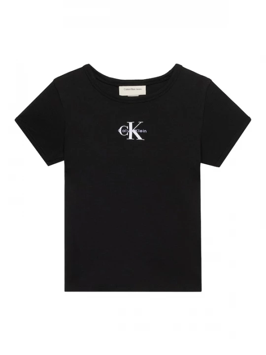 Foto van product Calvin Klein Jeans Shirt 'Monologo' lila / zwart / wit