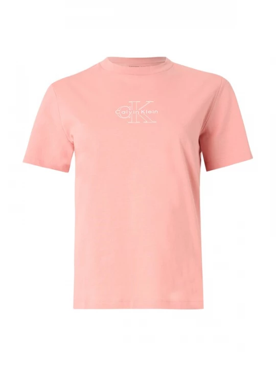 Foto van product Calvin Klein Jeans Shirt 'Monologo' pastelrood / wit