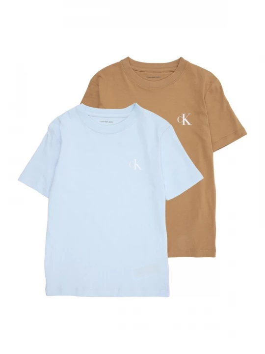 Foto van product Calvin Klein Jeans Shirt pastelblauw / brokaat
