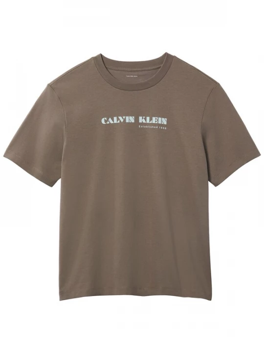 Foto van product Calvin Klein Jeans Shirt pastelblauw / bruin