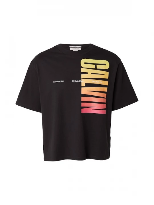 Foto van product Calvin Klein Jeans Shirt 'PRIDE' geel / oranje / lichtroze / zwart