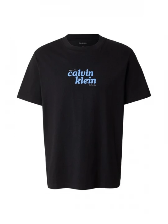 Foto van product Calvin Klein Jeans Shirt 'Relaxed Logo' neonblauw / zwart