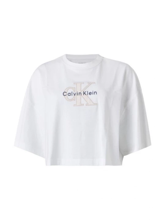 Foto van product Calvin Klein Jeans Shirt royal blue / koningsblauw / wit / offwhite