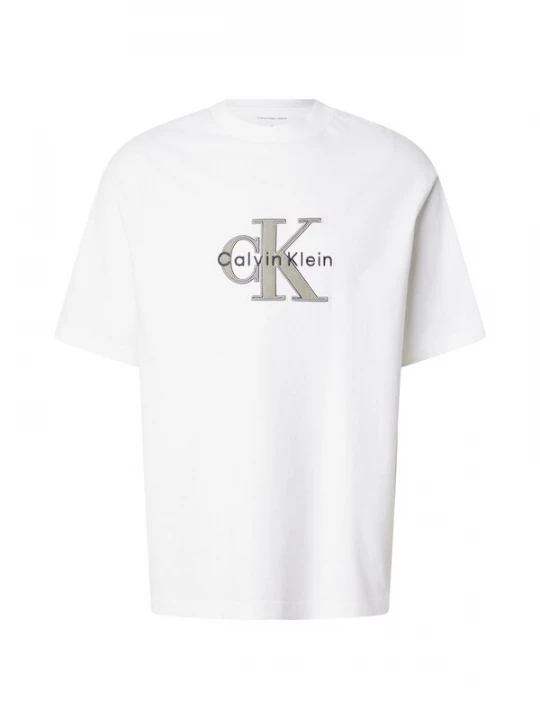 Foto van product Calvin Klein Jeans Shirt stone grey / wit